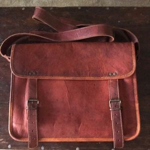 Leather men's bag
